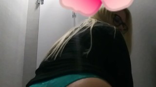 Just a little work bathroom tease 