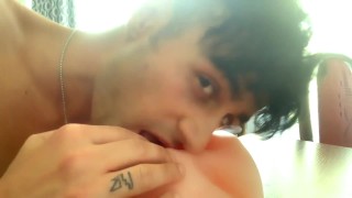 Fucking , fingering and breeding realistic pussy toy ( bottom view ) POV