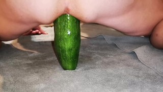 big cucumber deep in my ass