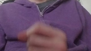 Masturbating and thick cum flow