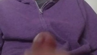 Masturbating and thick cum flow