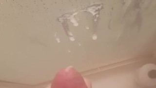 Having A nice tug in the shower