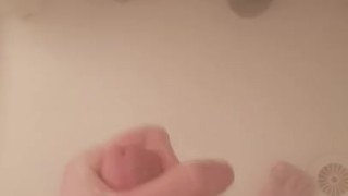 Having A nice tug in the shower