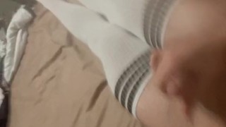 Thigh Highs cumshot 