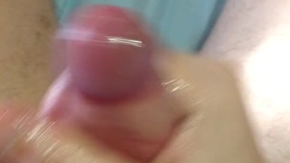 The boy gets pleasure from his big cock.
