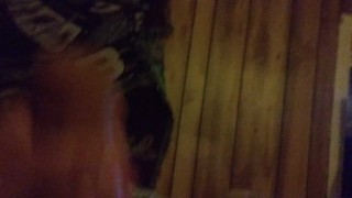 Solo Masturbation with pocket pussy abd massage gel