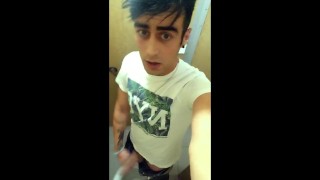 College toilet jerking is like EDGING cause someone is still coming