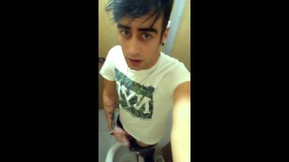 College toilet jerking is like EDGING cause someone is still coming