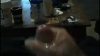 Massaging the head of my cock!