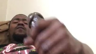 Laying down dick out 