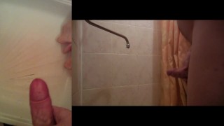 Cum after 4 days of abstinence (2 camera angles)