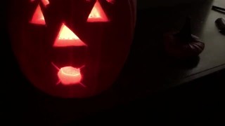 Using A Jackoff Lantern As A Cumslut Hotwife #Halloween2019