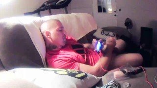 Blastin off my cock!