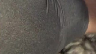 Beautiful ass in yoga pants 