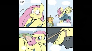 Once Bitten Twice MLP Comic Dub(Applejack X Fluttershy)
