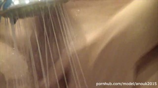 BIG CLIT ERECTION - SHAVING MY PUSSY IN BATHROOM