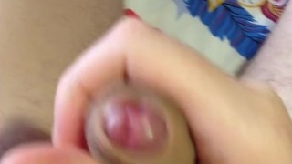 Boy playing with big dick. Homemade.