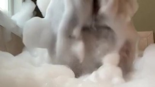 Foam Pussy Tease