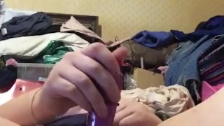 Chubby Tinder Babe Caught Fucking Vibrator