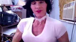 MILF Muscle Mistress Alexandria 67yr Updates On Her Muscle Growth & Flexes