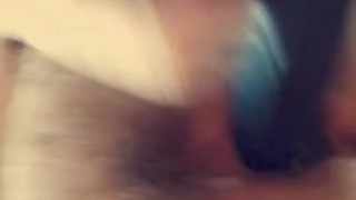 Black dildo in my tight pussy
