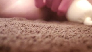 Ooblec/cornstarch dildo melting out of my pussy