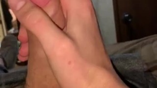 Playing with my big dick