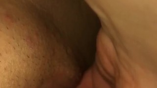 Trying to fist my tight pussy