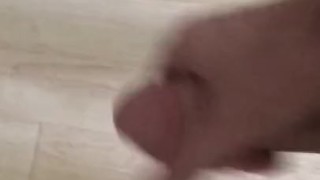 Jerking off in the living room family almost catch me
