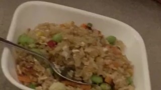 Rice And Pussy For Dinner