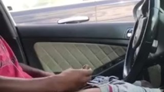 SMOKEPOLEBOY JACKING BIG BLACK COCK IN PUBLIC.. LADY FREAKS OUT WHEN SHE SE