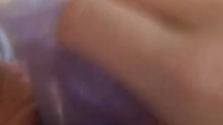 Wet pussy squirting with big dong MILF
