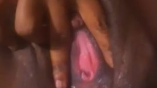 Playing with my pussy while my step brother watches