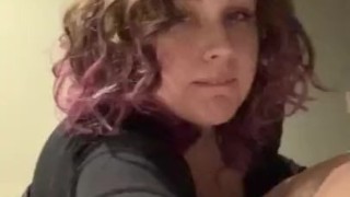Curvy domme with a strap on pegs sub spouse in hotel room (MrsDommeRee)