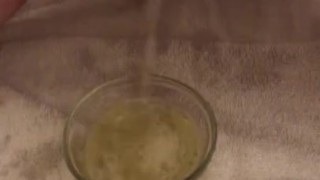 Desperate Piss in a bowl