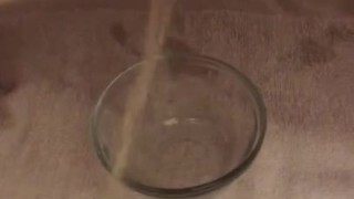 Desperate Piss in a bowl