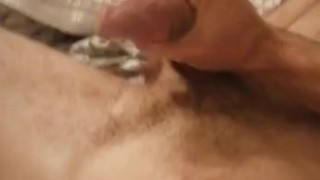 Hung twink with giant cock jerks off and cums