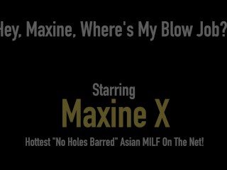 Busty Asian Dark Dick Lover Maxine X Fucks & Milks A Big Black Cock!