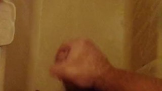 cum shots in the shower
