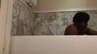 Taking a bath in the Jamaica 