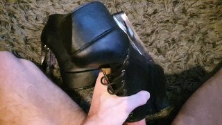 4K - Fucking worn pornstar(Katie Banks) boots until i can't hold it anymore