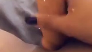 Using dildo to play with my clit
