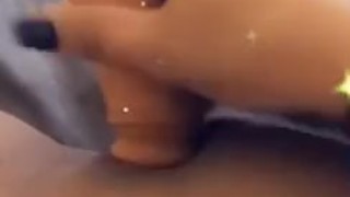 Using dildo to play with my clit