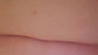 Riding a huge red dildo - no lube required for soaking wet pussy