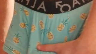 Kiwi Boy Playing in pineapple undies for you