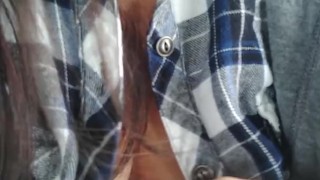 Masturbating in a busy parking lot