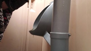 Nery Faery Using A Urinal Like A Regular Toilet