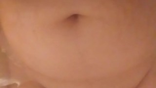 Chubby chick takes bubble bath! 