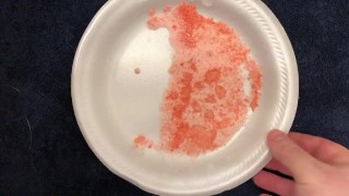 Food Porn: Spraying Pop Rocks With My Cock