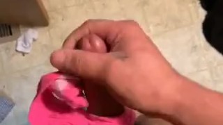 Almost got caught with stepmommy’s panties